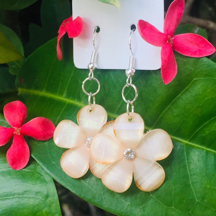 Flower Earrings Etsy