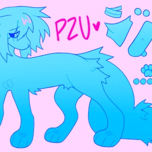 P2U | CANINE FURRY BASE (dog lineart) 2024