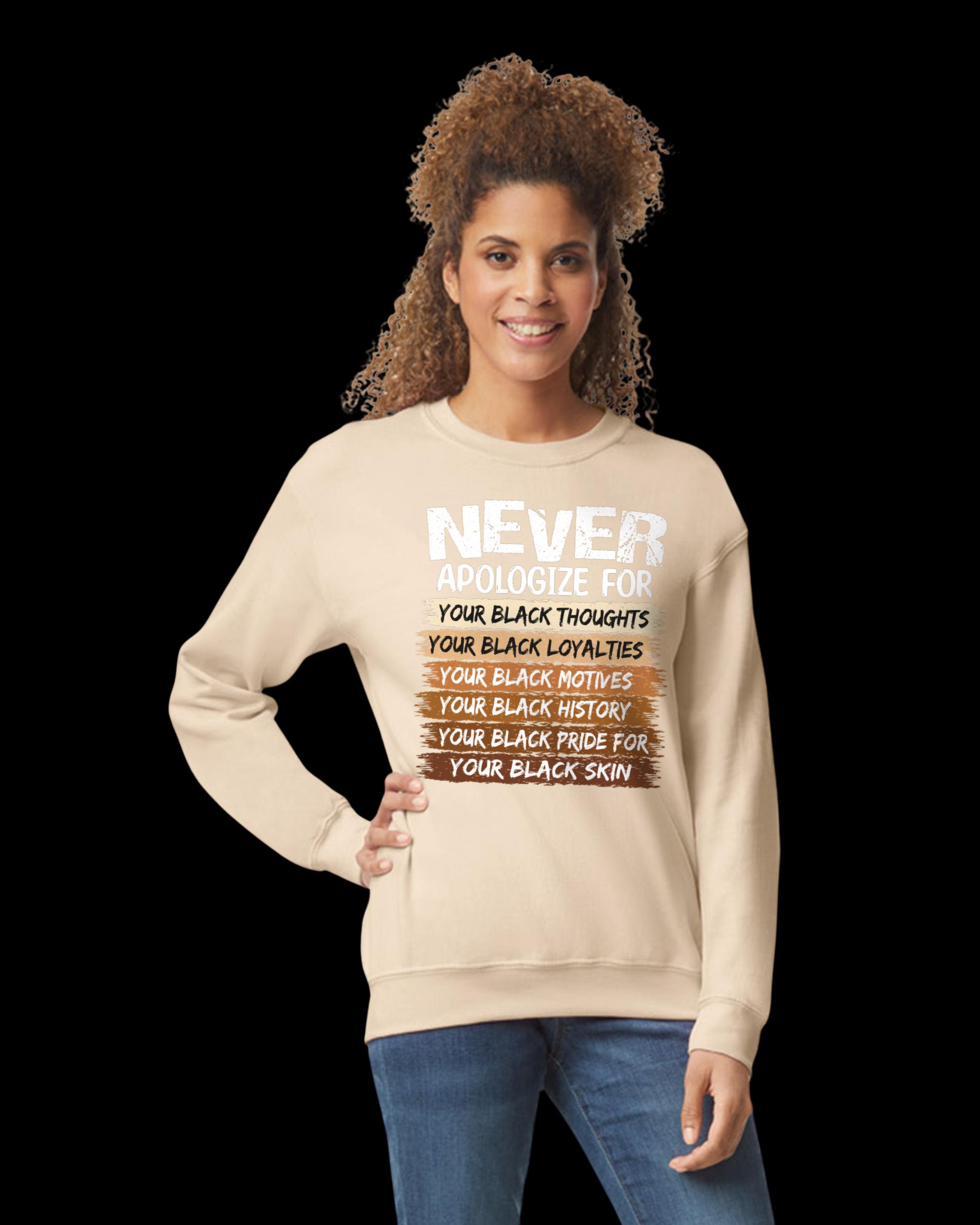Never Apologize For Your Pride Zip Hoodie African Black History DT02 main image 1