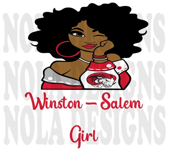 WSSU Girl Afro Girl Winston Salem Digital Svg Png - Etsy Israel