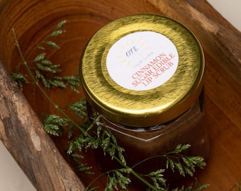 Exfoliante labial comestible de azúcar y canela