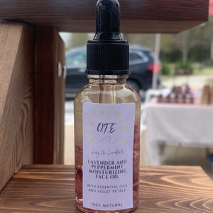 Lavender and Peppermint Moisturizing Face Oil