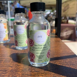 Tónico de árbol de té y pomelo con aceites esenciales