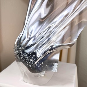 Clear Sculptural Face Mask: Crystal, Pearl, Black Avant Garde Festival ...