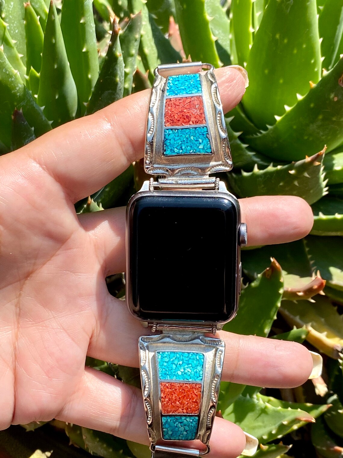 Authentic Sterling Silver Native American Apple Watch Band Etsy