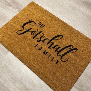 Welcome Mat - Hand Painted Personalized Doormat - Custom Doormat