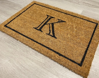 Welcome Mat - Personalized Doormat - Custom Doormat - Single Letter