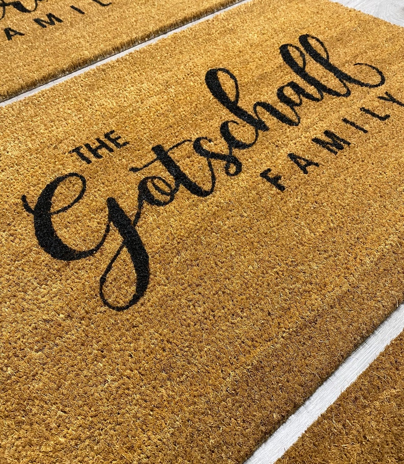 Mat Personalized Doormat Custom Doormat Etsy