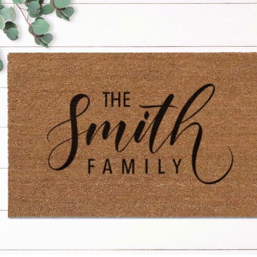 Personalized Doormat Wedding Gift Custom Mat Door Etsy