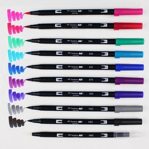 3pcs, Brush Pen Set, Soft Brush Pen, Calligraphy Brush Pen, Calligraphy Pen,  Drawing Pens, Pretty Pens, Planner Pen, Aesthetic Pens 