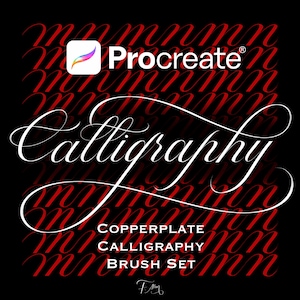 Pennelli per calligrafia per procreare - Pennello per calligrafia in rame / lettering Procreate / Pennello per calligrafia in rame per procreare