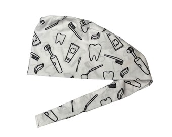 Scrub Cap, Toothbrush, Dental, Dentist, Dental Hygienist, Dental Assistant, dentistry
