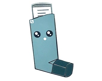 Inhaler Pin, Medical Pin, Enamel Pin, Pharmacy Pin, Pharmacist, Pharmacist Technician, Pharmacist Assistant, Pharm, Inhaler