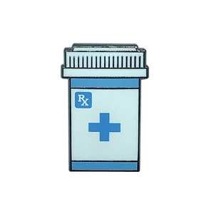 Prescription Bottle Pin, Pharmacy Pin, Medical Pin, Healthcare Pin, Prescription Pin, Pills Pin, Lab Coat Pin, Pharmacy, Pharmacist Gift