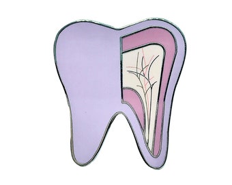 Tooth Pin, Medical Pin, Enamel Pin, Dental Pin, Dental Tooth Pin, healthcare pin, lab coat, gifts for dentist, hygienist, assistant, dental