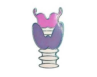 Thyroid Pin, Enamel Pin, Medical Pin, Endocrinology, Endocrinologist, Gifts for doctors