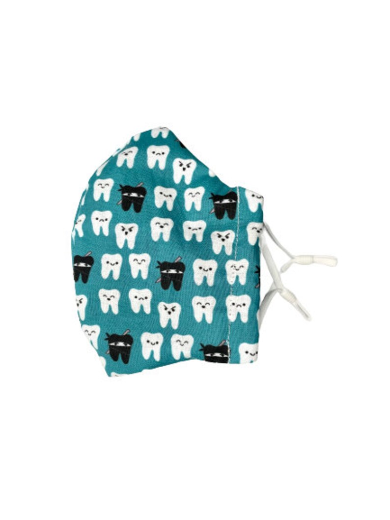 Tooth Ninja Face Mask Dental Fabric Face Mask Handmade Etsy