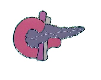 Pancreas Pin,  Enamel Pin, Medical Pin, Anatomy pin, Gastroenterologist, Gastroenterology, Organ Pin, Organs