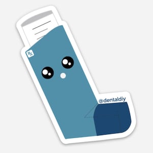 Inhalator Magnet oder Aufkleber, Apotheke, Apotheker, Apothekentechniker, Apothekenhelfer