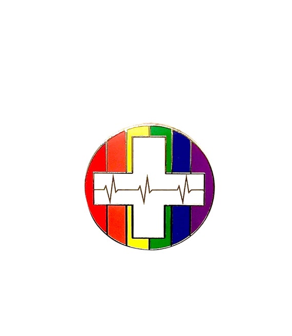 Pride Pin, Rainbow Pin, Medical Pin, Medical LGTBQ Pin, Healthcare Pin, Gifts for doctors, medical