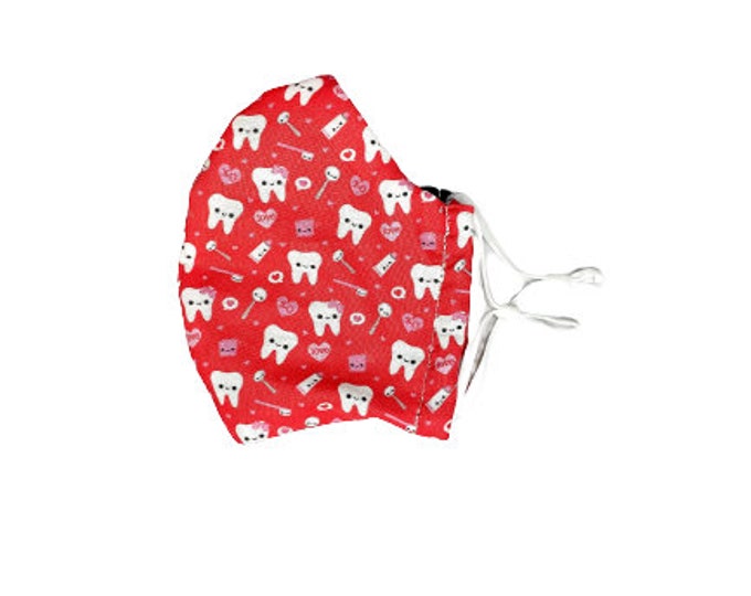 Dental Face Mask Dental Tooth Face Mask Face Covering Etsy