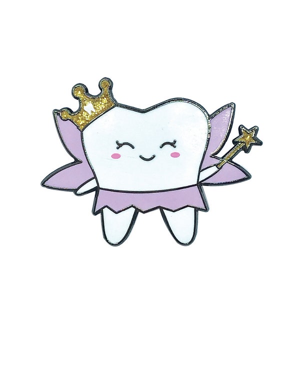 Tooth Fairy Pin, Enamel Pin, Dental Pin, Dental Tooth Pin, Dentistry, Dentist, Dental Hygienist, Dental Assistant