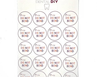 Please Do Not Bend Packaging Stickers