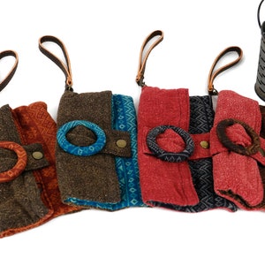 Cartera de pulsera Boho, Boho, Cartera de mujer, Hippie, Cartera étnica, Bolsa de maquillaje, Monedero Hmong, Monedero étnico, Cartera con cremallera, regalo boho