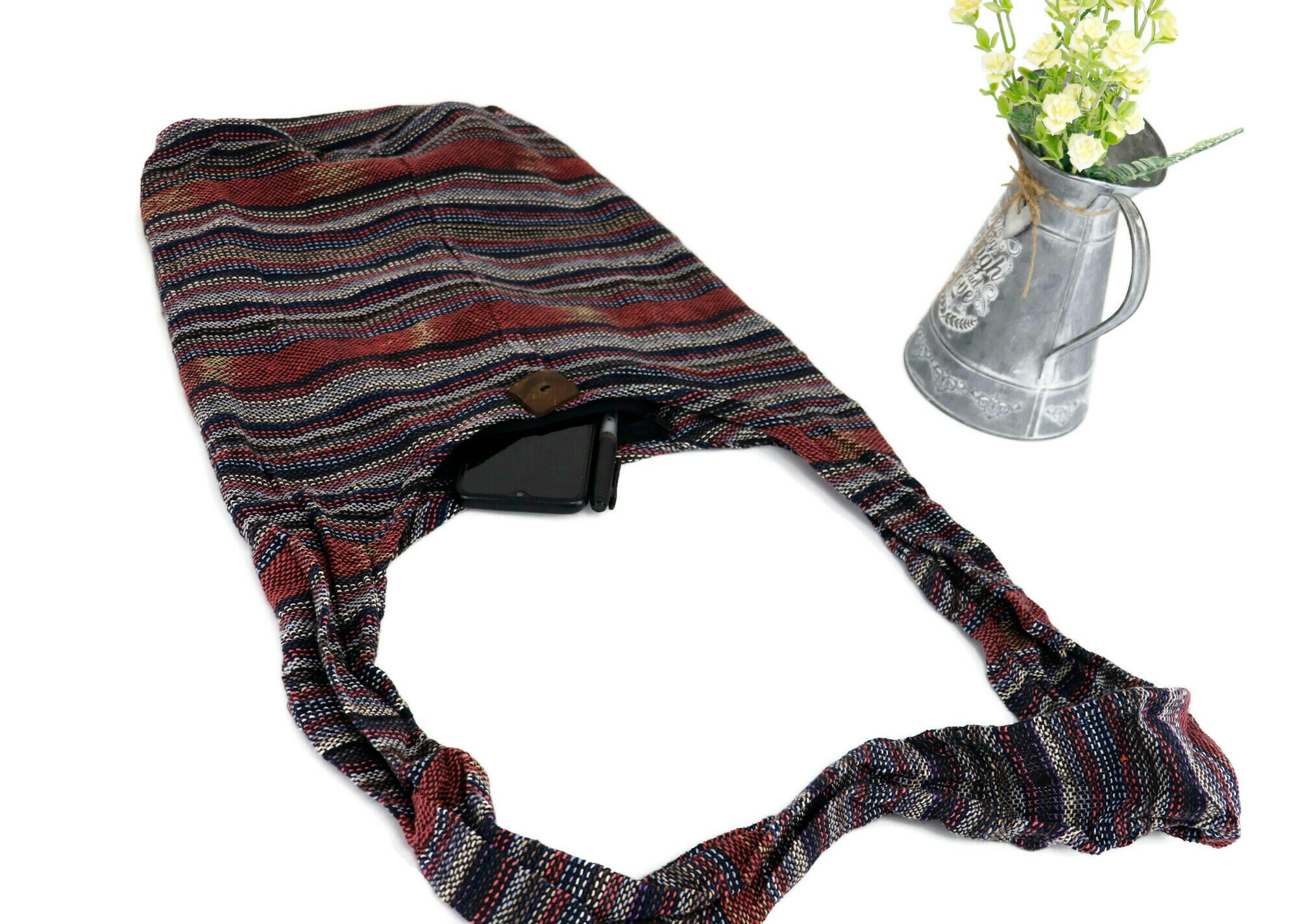 Crossbody bag Shoulder bag Thai Woven Cotton Yoga Boho Etsy