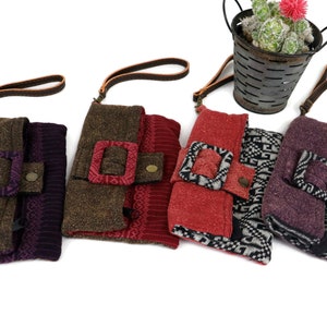 Cartera de pulsera Boho, Boho, Cartera de mujer, Hippie, Cartera étnica, Bolsa de maquillaje, Monedero Hmong, Monedero étnico, Cartera con cremallera, regalo boho