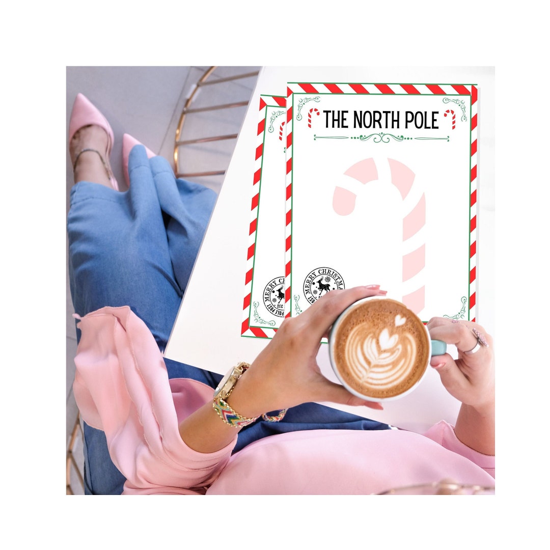 North Pole Stationery Printable Santa's Workshop Writing - Etsy