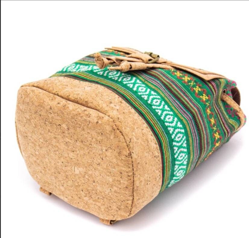 Laser Cut Cork Women's Backpack With Colorful Designs. Etsy