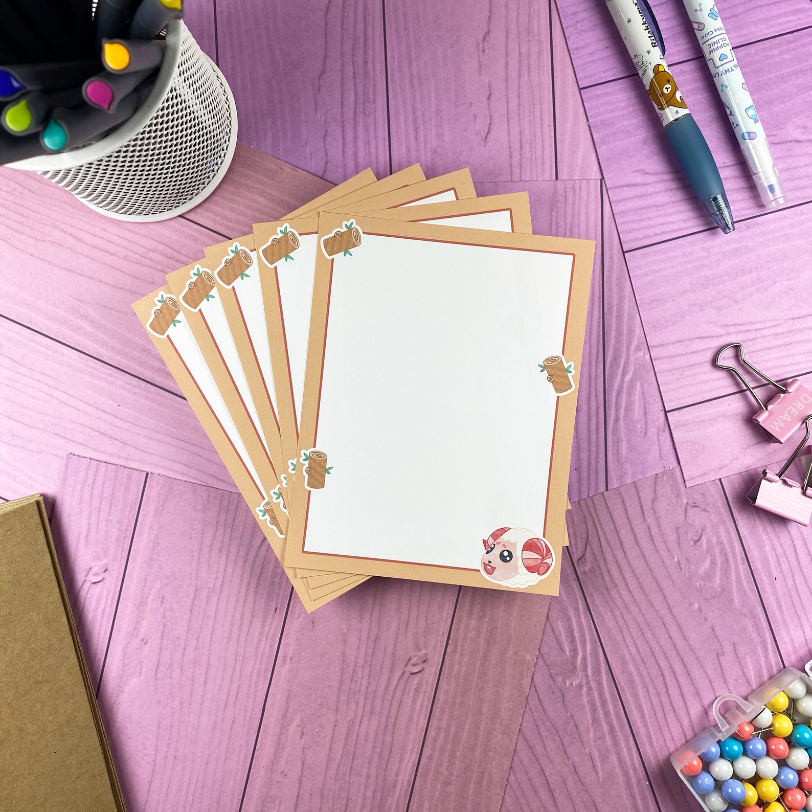 Animal Crossing Dom Stationery Set Cute Stationary Pack | Etsy