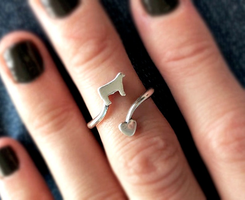 Steer & Heart Sterling Silver Ring, Show Steer, Stock Show Jewelry, Show Cattle, Knuckle Ring, Stock Show Life, Sterling Silver, Jewelry Bild 1