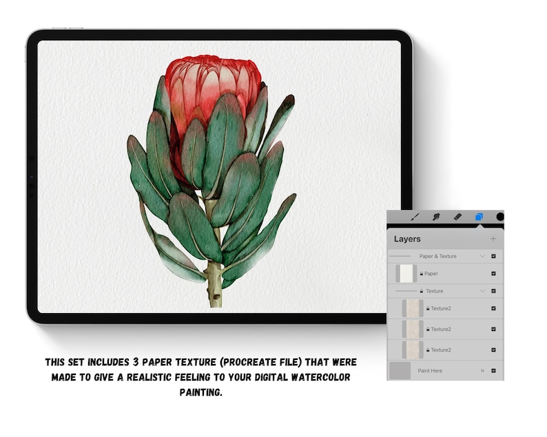 Realistic Watercolor Brushes for Procreate , Watercolor Brush Set , Digital Watercolor | Naomi Simbolon image 4