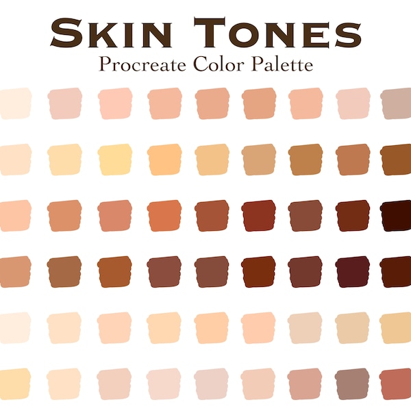 Skin Tones Procreate Color Palette