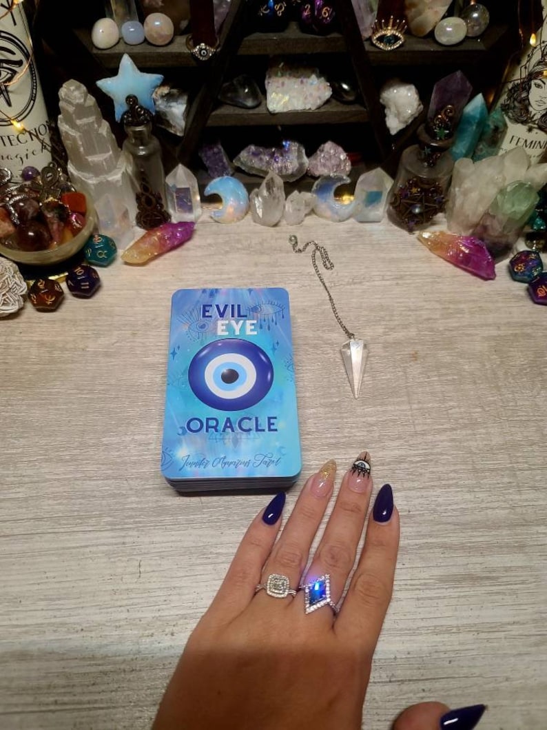 ZHQGYN Evil Eye Oracle Cards, Haters blootgesteld, Terug naar afzender, Oracle kaarten voor inzicht en ontdekking, ooggetuige blootgesteld, dek van wijsheid en openbaring