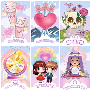 Pastelkleurige droomtarot | Schattig | Kawaii | Anime