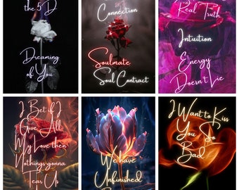 Flaming Roses Unspoken Messages | Ex Deck | Past Love | Oracle | Soulmate | Twin Flame | Love | Pre Order