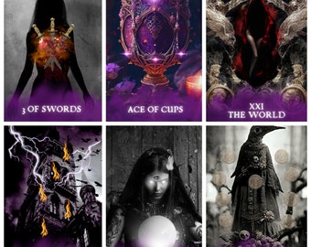 Tarot Oculto Oscuro / Espeluznante / Halloween