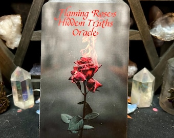 Flaming Roses Hidden Truths Oracle | OG Deck | Love Situations | Truths Exposed