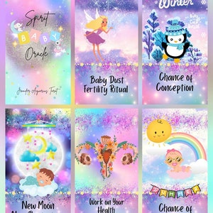 Geister Baby Orakel | Schwangerschaft Karten | Baby Deck | 2.Edition <100 Karten> | Vorbestellung