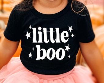Little Boo Halloween Shirt Toddler Girl Halloween Shirt Fall Toddler Shirt Child Halloween Shirt Little Boo T-Shirt Halloween Baby Boo Gift