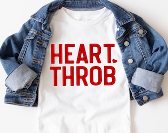 Heart Throb Valentine Kid Shirt Toddler Boy Valentine Sweater Boy Kid Valentines Day Sweatshirt Toddler Boy Valentine Outfit