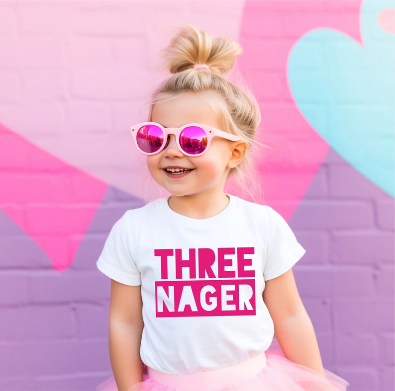 Threenager Toddler Tee Third Birthday Outfit
