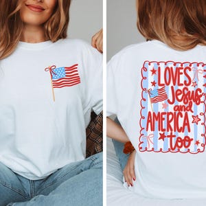 Christian Girls Shirt 4th Of July Kids Patriotic Tee Church Camp Shirt American Girl Shirt Patriotic Faith America 250 Shirt