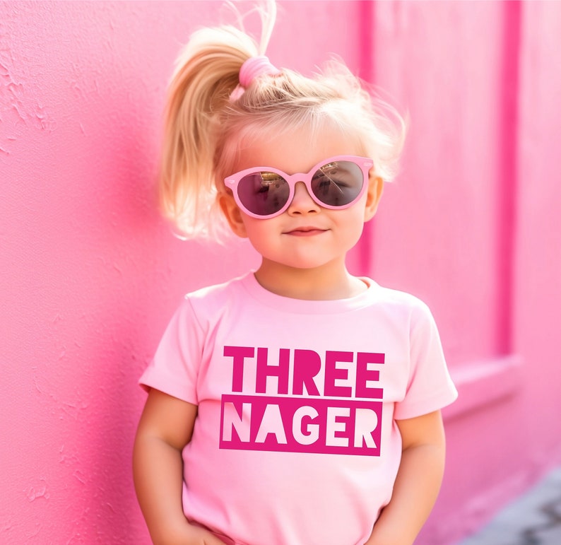 Threenager Toddler Shirt Third Birthday