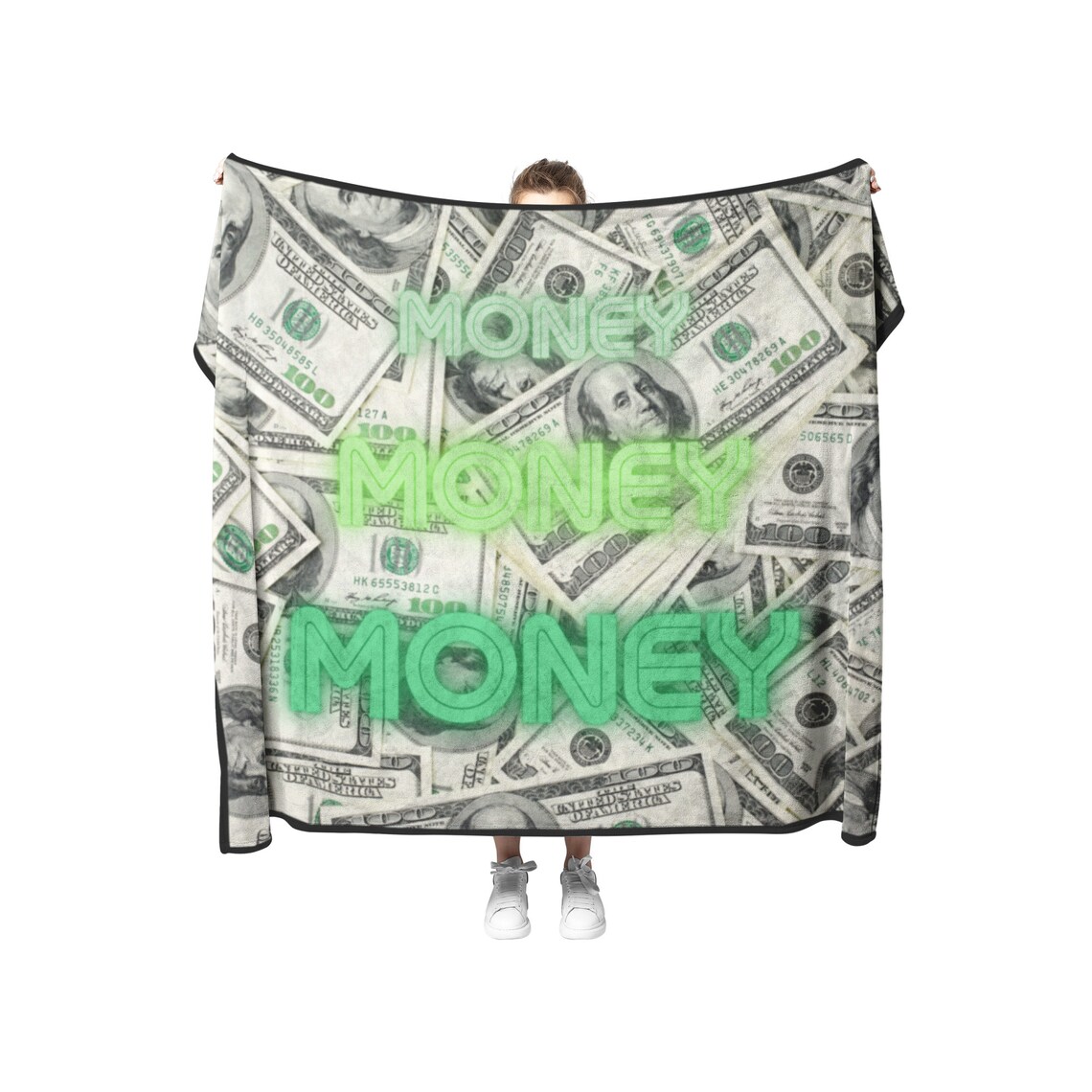 Fleece Blanket Bed of Money Print 3 tailles disponibles Etsy