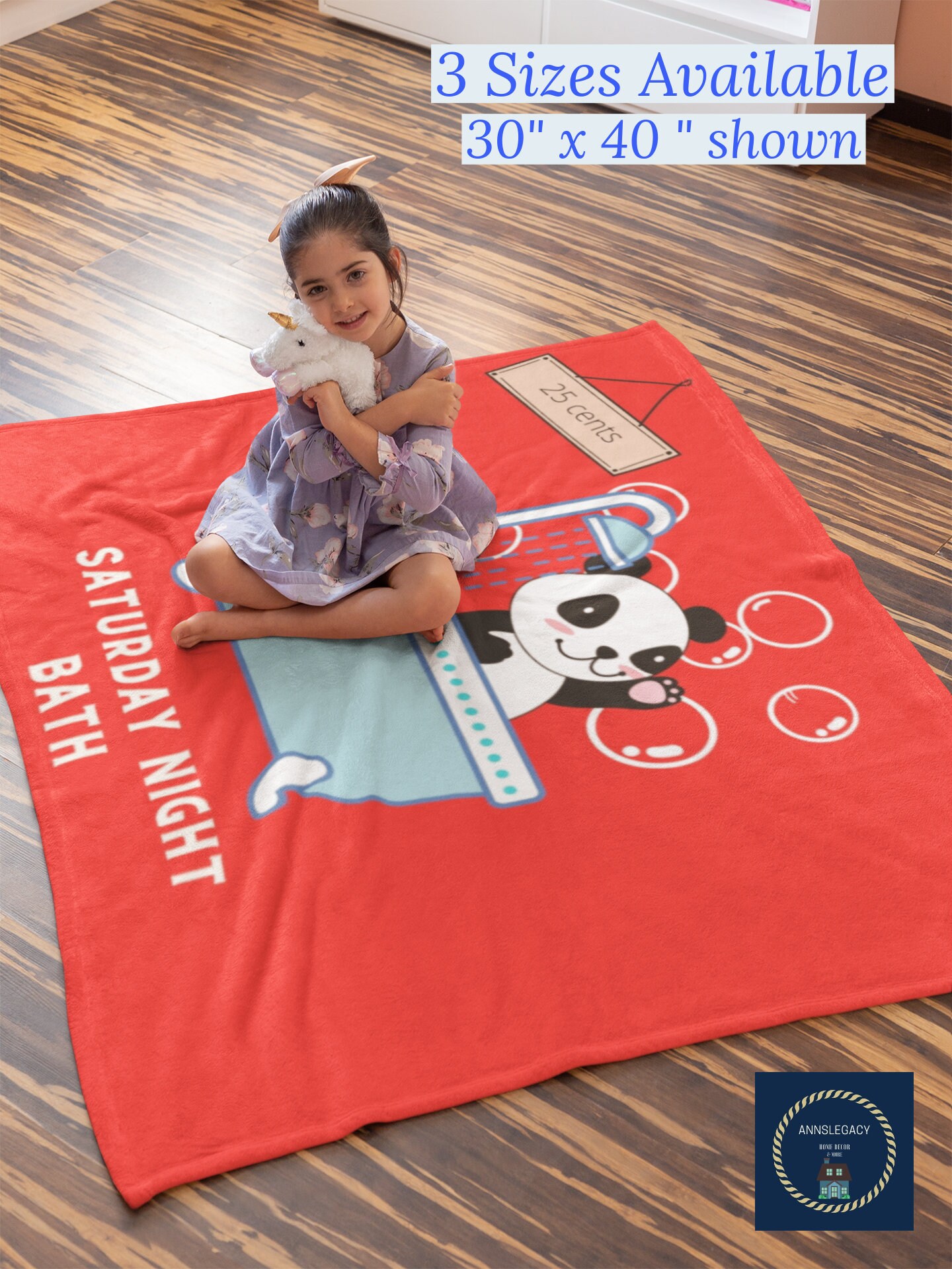 Kleine Fleece Decke Panda Bad Nacht rote Mikrofaser dicke | Etsy