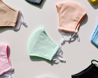 Korting drielaags gezichtsmasker 10 20 50 100 200 sets bulk groothandel katoenen wasbare herbruikbare doek met filterzak en neusstuk